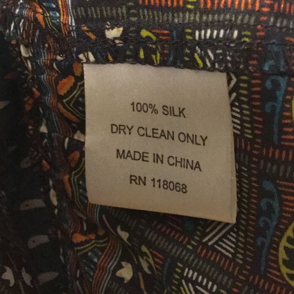 WHAT COMES AROUND 100% SILK ANTHRO SHORT-SLV DRESS - Picture 8 of 8